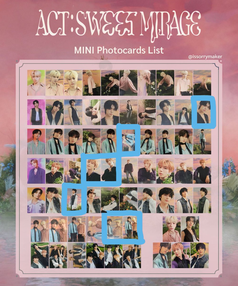 __yj757's tweet photo. TXT ACT:SWEET MIRAGE ワルツ グッズ 交換 ミニフォト

コンプ目指している為お譲りです。

譲▷▶画像1枚目
求▷▶画像2枚目 青枠
          ボムギュ テヒョン優先

📮郵送 or 愛知両日手渡し
どなたでもお気軽にどうぞ！

ヨンジュン スビン ヒュニンカイ
#TXT交換 #TXTミニフォト交換 #TXTトレカ https://t.co/q4mcWCiKca
