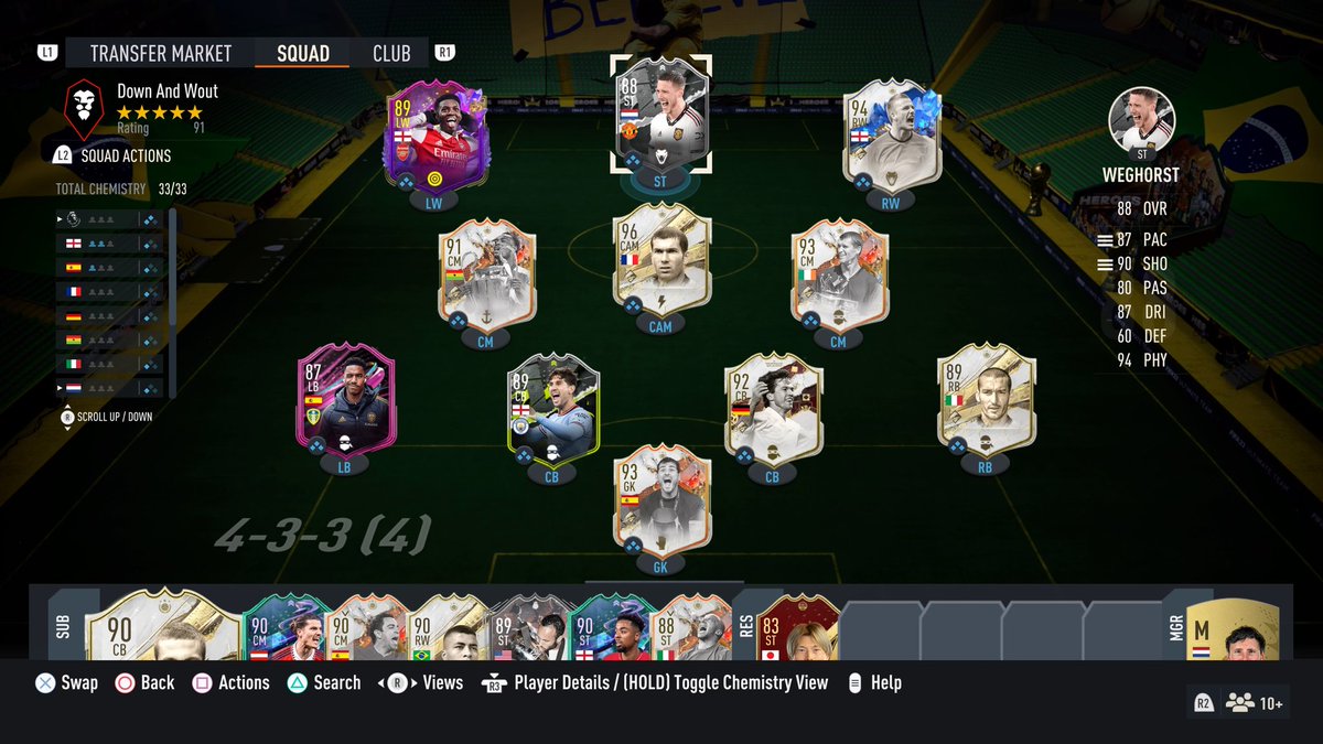 SimbaCKTGaming's tweet photo. @FIFA22_INFO Packed mid Zizou during rulebreakers, hit 1800+ games on him, then completed the 90+ sbc and got his prime 👍John Stones over Ramos anyday 😁 https://t.co/sCmA1SUJER
