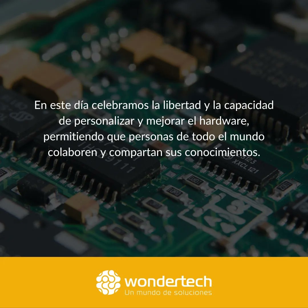 wondertechwth's tweet photo. En Wondertech, estamos comprometidos con la innovación y la libertad tecnológica, por eso apoyamos y celebramos el Día del Hardware Libre. ¡Únete a la celebración! 🚀💻
#DíaDelHardwareLibre #Wondertech #HardwareLibre #InnovacionTecnologica https://t.co/Ds2iHl67HM