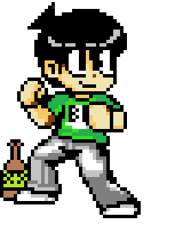 capquestion's tweet photo. @ChulieChu I started with shitty Scott Pilgrim game edits. In fact, I made my very first ones in Warioware D.I.Y. and then manually copied them over into Paint pixel by pixel. I've definitely come to appreciate backgrounds a lot more since then... https://t.co/gxxM7SF5uM
