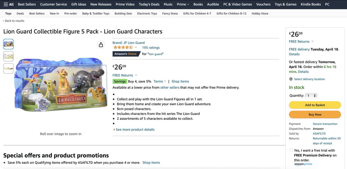 CMValrak's tweet photo. The Lion crashed the GW website and sold out instantly, chaps you can still get it on Amazon! https://t.co/c8ZD2jAJf6