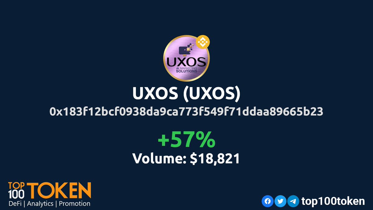 🔥Token of the Day (Saturday)!🔥
        
<a href="/UXOSAI/">UXOS AI</a>

#TokenOfTheDay #GemsAlert #Moon #BINANCE