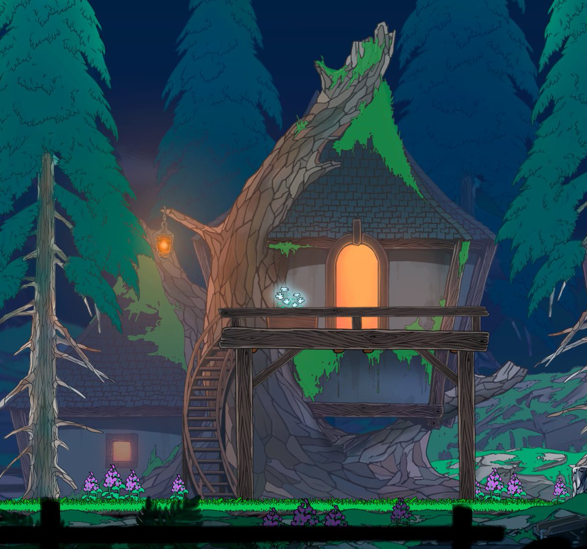 Screenshot of finished location.

⏩Follow me!
✅Retweet! 
❤️Like!  

#screenshotsaturday  #indiegame #metroidvania