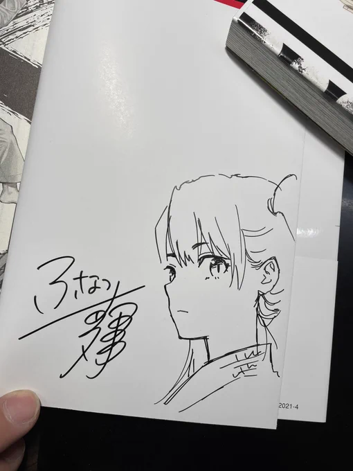 ギャラリー展で販売されるサイン本描いてる 