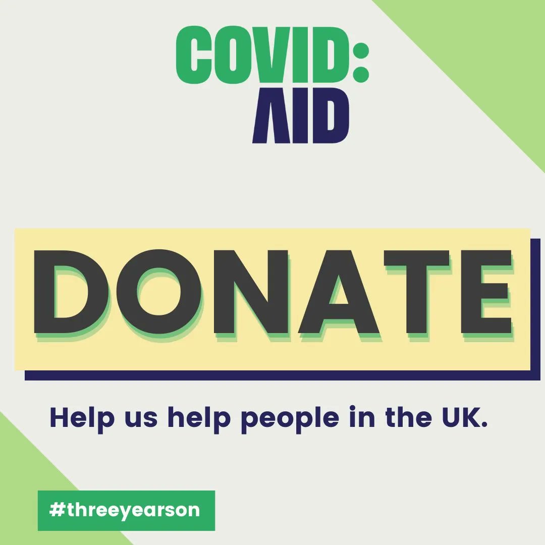 covidaidcharity's tweet photo. Covid is still here and over 2 million people in the UK are living with Long Covid. Please support us in anyway that you can so we can continue providing our services to people with Long Covid and other related issues. 

https://t.co/2WGK0QdKmr

#threeyearson https://t.co/9gT5LvtiuX