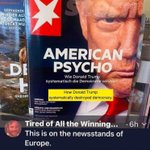 WOW! #AmericanPsycho! #ChristianBale's a great actor &amp; #SternMagazine was only depicting the obvious in Europe, #DonaldTrump is the most despised #dementia laden #orange #dotard! Over in #Europe they won't work w/this #racist old man #TrumpIndictment #Trump #spineless #coward 