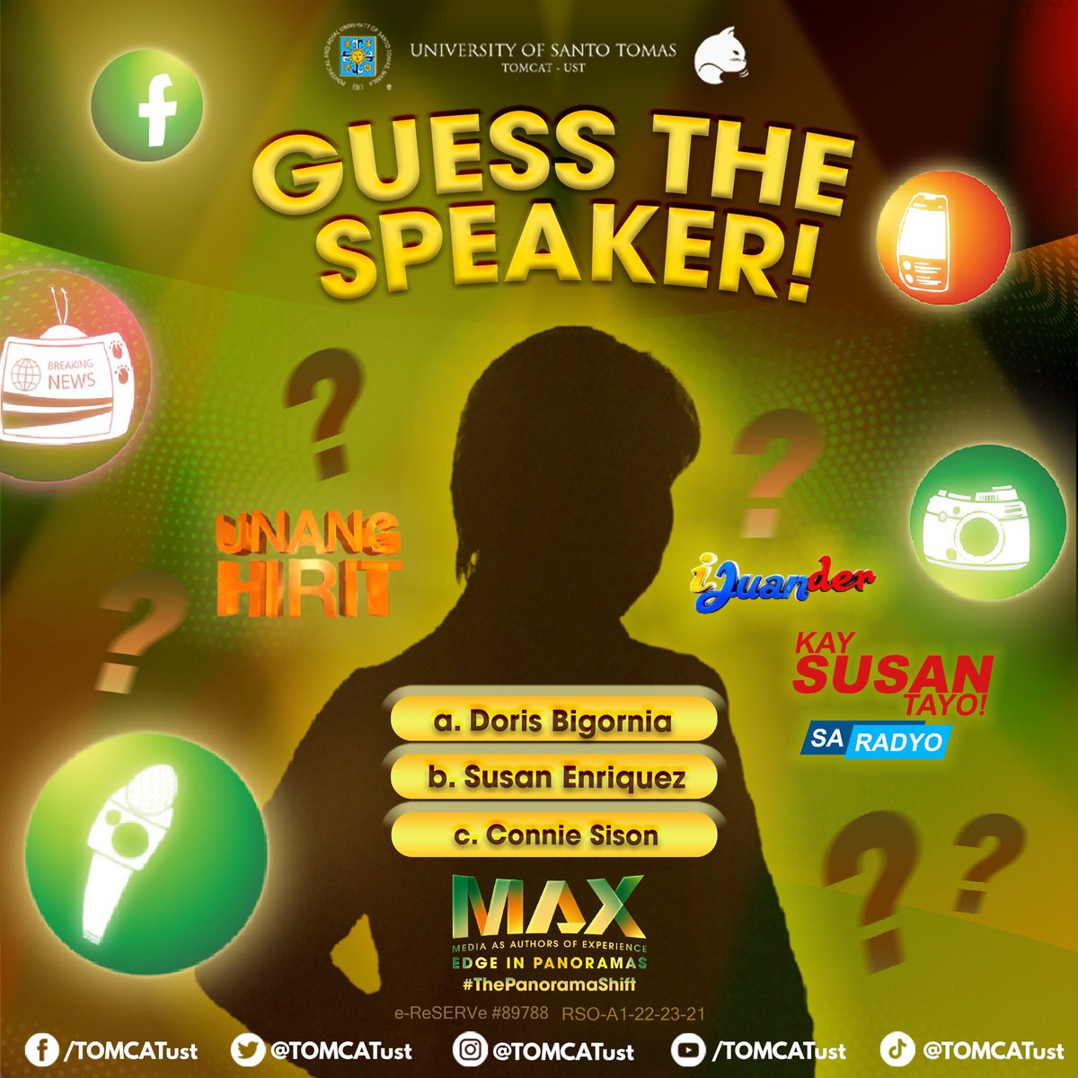 TOMCATust's tweet photo. Have you ever wondered who’s behind the information you consume?

#ThePanoramicShift slowly fades into view as #MAX2023 rings near. Take a guess on who the speakers are with the clues below.

Who knows, your guess might be right! https://t.co/UPxLE5FXBJ
