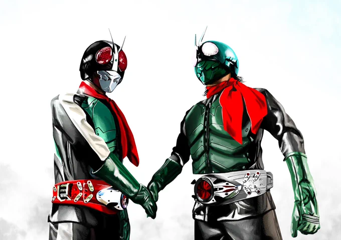 ダブルライダー#シン・仮面ライダー  #イラスト 