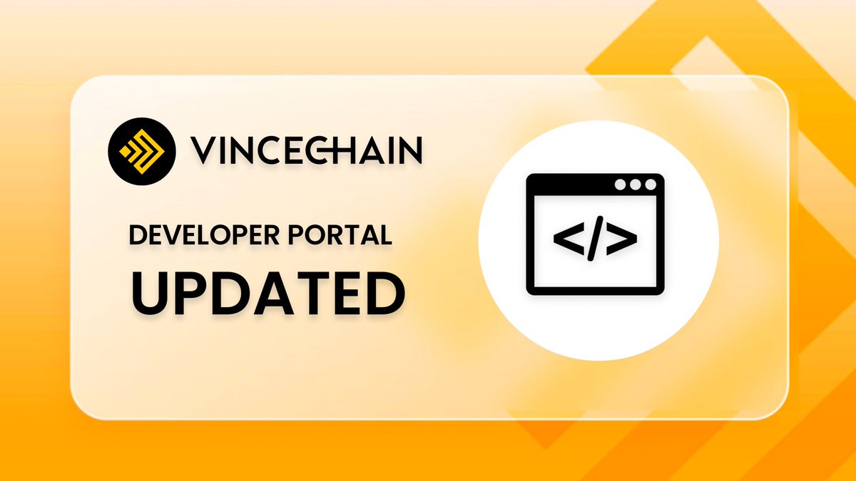 Exciting news! Vincechain has just updated its developer portal, providing even more tools and resources for developers to build on our Chain.

Visit our website now to learn more 👇👇

vincechain.com/build