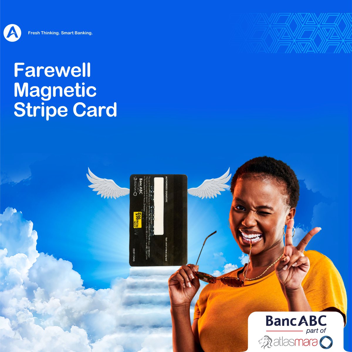 BancabcZW's tweet photo. #SwitchUp ⬆️ to the new and secure @BancabcZW Mastercard 💳. 

✅ Fast &amp; Efficient ⚡️
✅ Safe &amp; Secure 🔒
✅ Encrypted Transactions 😎

What are you waiting for 🤷🏽‍♂️? #SwitchUp ⬆️ now! 

#SwitchUp ⬆️
#ChipAndPin 💳
#BankDifferent🏦
#ATeam 😎 https://t.co/Iy1KsJTUiG