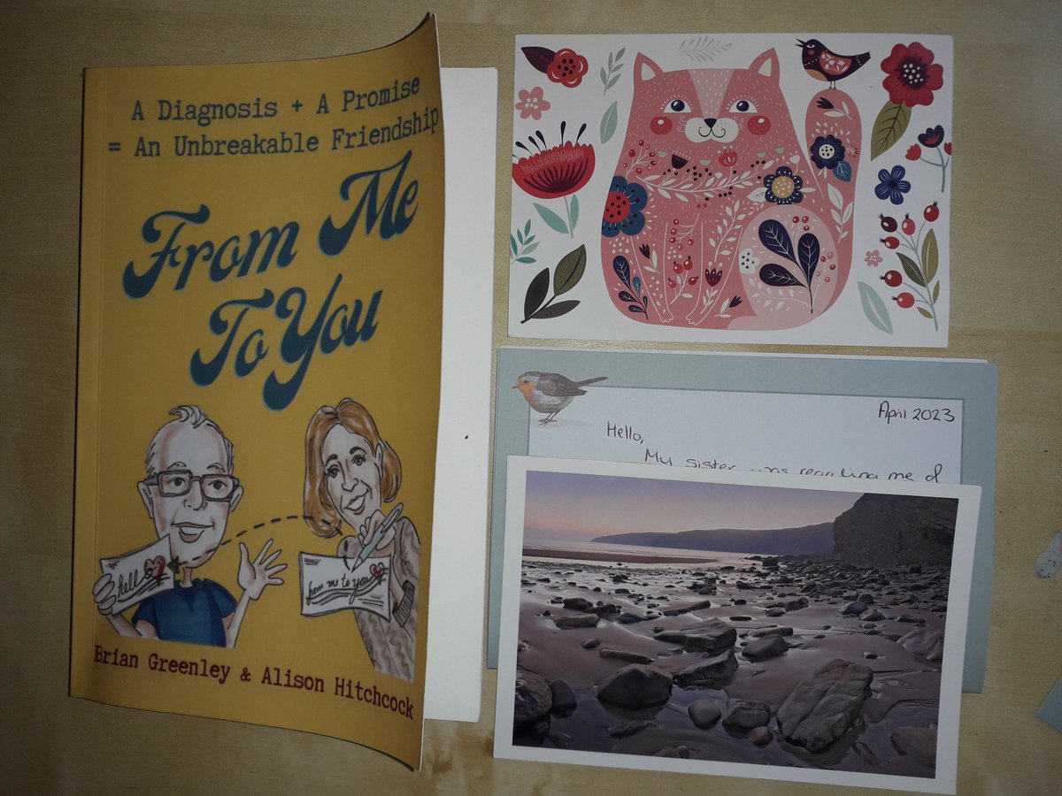 Smrobinson21's tweet photo. Loving this book about the origin of @frommetoyou01 When I say it's inspiring, I don't mean in an abstract way, I mean I put it down and instantly wrote 3 letters to brighten the day of people undergoing cancer treatment. https://t.co/N7F4RqTeB1
