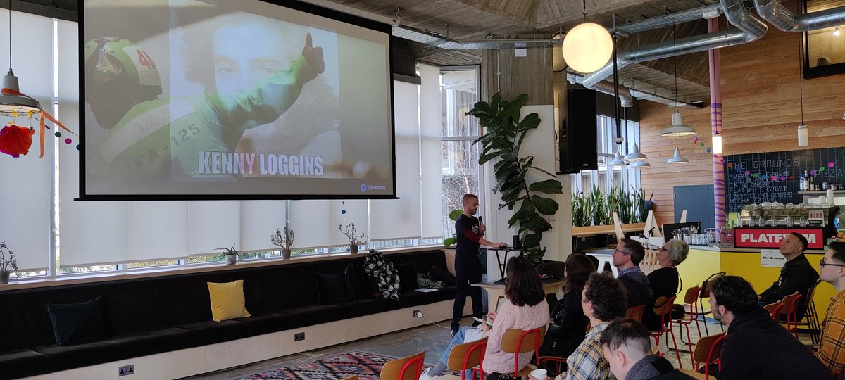 robotperson's tweet photo. @leobarnes talking consulting, the Top Gun way https://t.co/KLWNWyT7lx