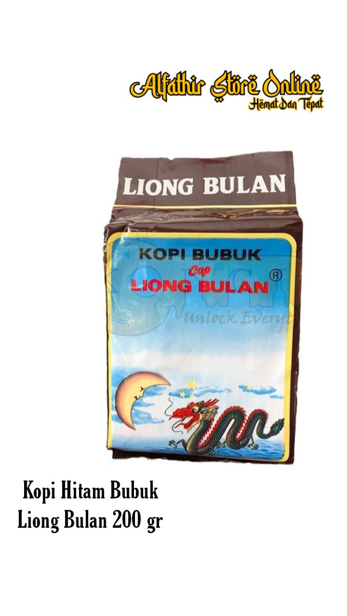 FathirStore's tweet photo. Di jual kopi liong bulan
Kopi Hitam Liong bulan Plus Kopi 25gr
1 pack isi 20 sachet Rp. 29.000
Kopi Hitam Tulen Liong Bulan Tanpa Gula 8gr
1 Pack isi 30 sachet Rp. 27.500
Kopi Hitam Bubuk Liong Bulan Tanpa Gula 200 gr
1 pack Rp. 21.000
 jika mau order
https://t.co/LknP1gBcS9 https://t.co/Lo3dF8p1ph