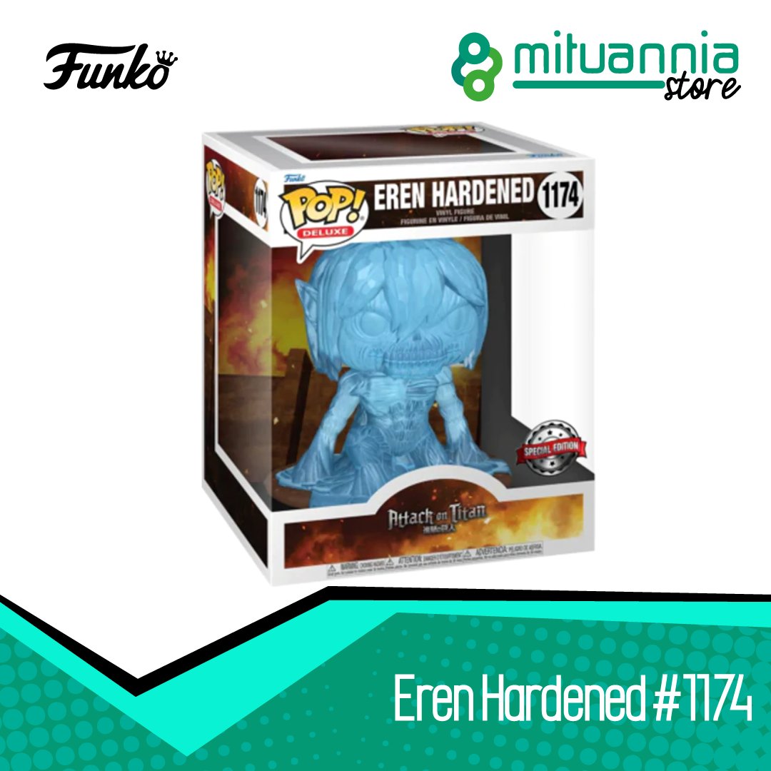 MituanniaStore's tweet photo. #MituanniaStoreFunkos | Adquiere el increíble #FunkoPopErenHardened #1174 de #AttackOnTitan en nuestra #FunkoTienda https://t.co/90gr2T1fTH o contáctanos por #WhatsApp +57-315-6042024 ✅ https://t.co/E7X5RIEiH8