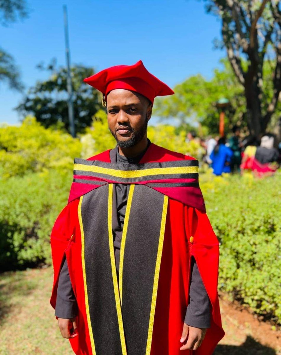 Bua_News's tweet image. Hey TUT Fam!
Congrats to Dr Kagiso Nicholas Tlou who bagged a Doctoral Degree(PhD) in Policing.👏🏼🎉

His Thesis entitled "Development of a model based on stakeholders' perception of and response on reported cases on Gender-Based Violence and Femicide, in selected TUT Campuses."