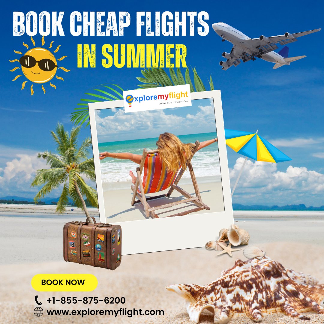 Want to get #cheapflightsinsummer? No need to be worried at all! ExploreMyFlight will provide you with the best low-cost international flight deals ever. Book Now!

🌐 exploremyflight.com/summer-travel-…
☎️ Call Us @  +1-855-875-6200

#flightstoindiafromusa #summerflights #summerflightdeals