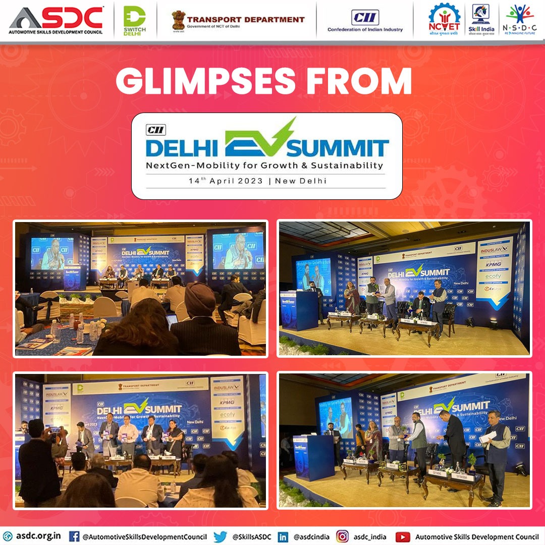 SkillsASDC's tweet photo. CII Delhi with support from the Department of Transport, Government of NCT of Delhi organized the CII Delhi EV Summit today at New Delhi.
#AutomotiveIndustry #AutoSkills #Skills #SkillingIndia #SkillIndia #Skills4All #AbSkillsKiBaari #Courses #AutoRatri #Skilling https://t.co/khjeVS2F02