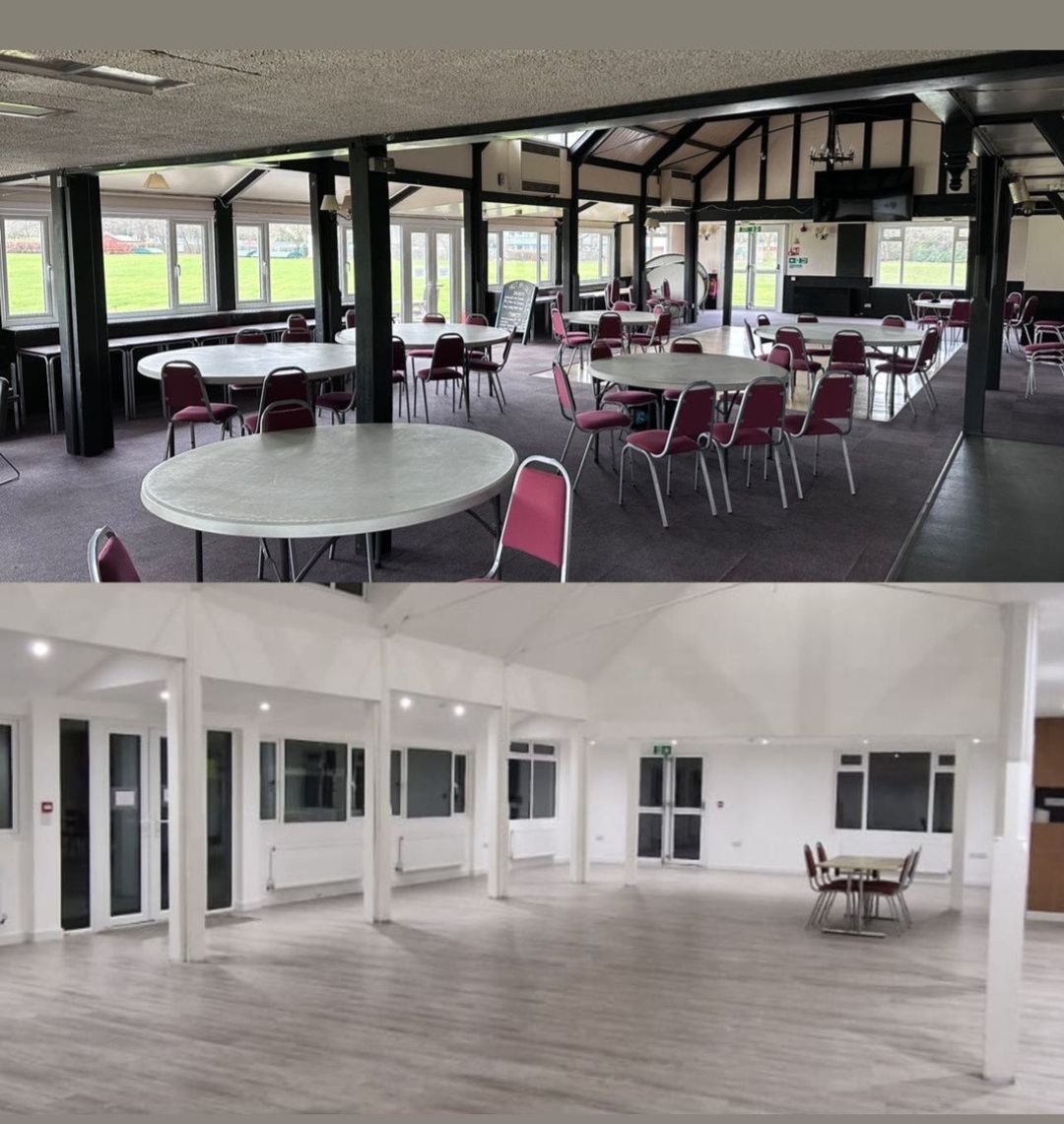 Phase one completed, check the before and after comparison of our Pavilion 

#londonvenuehire #weddingvenue #corporatevenue #sportsvenue