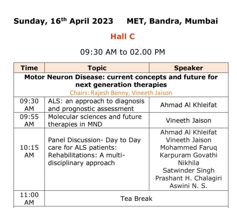 AhmadAlKhleifat's tweet photo. Big thanks to the organising committee at the Indian Federation of Neurorehabilitation 🇮🇳 . Excited to share updates on our work at @kingsmnd & @_Makeityours about innovative approaches to diagnose and assess prognosis in Motor Neuron Disease. #MND #ALS #ALSWithoutBorders https://t.co/BX4E341QyJ