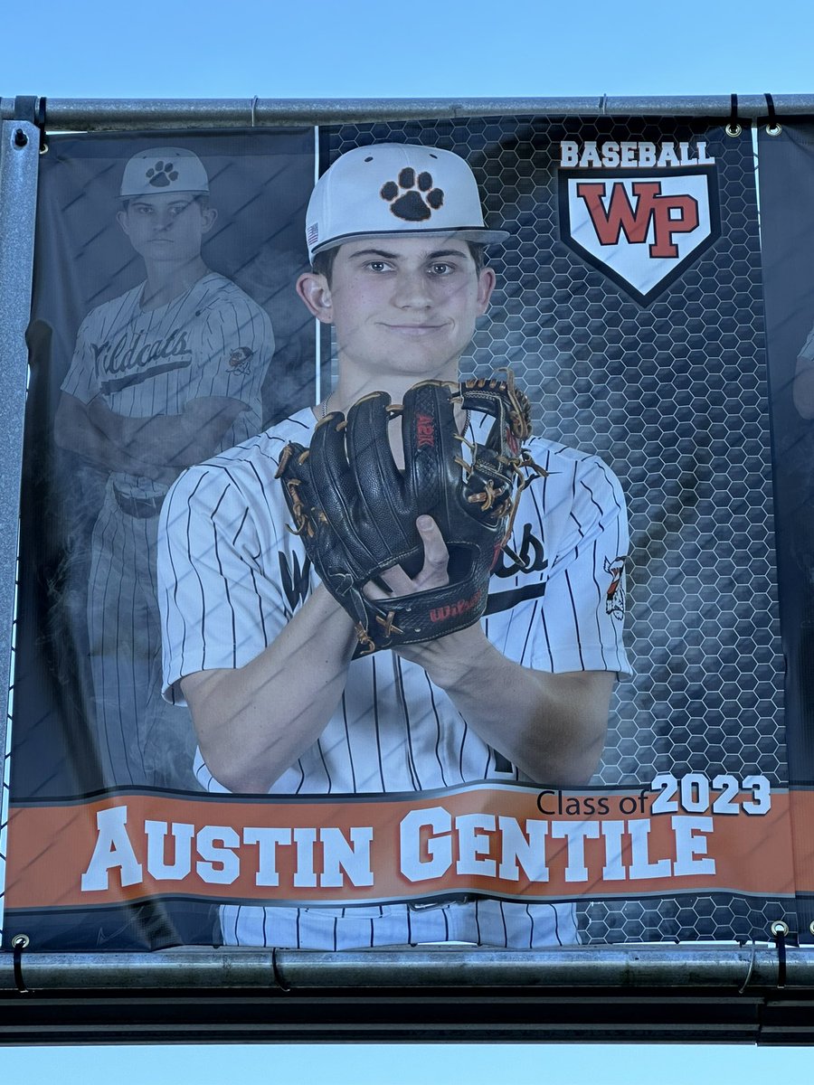2023 <a href="/GentileAustin/">Austin Gentile</a> goes 2-3 with 1 run and 2 RBIs and throws 1 inning with 2 Ks on Senior Night!