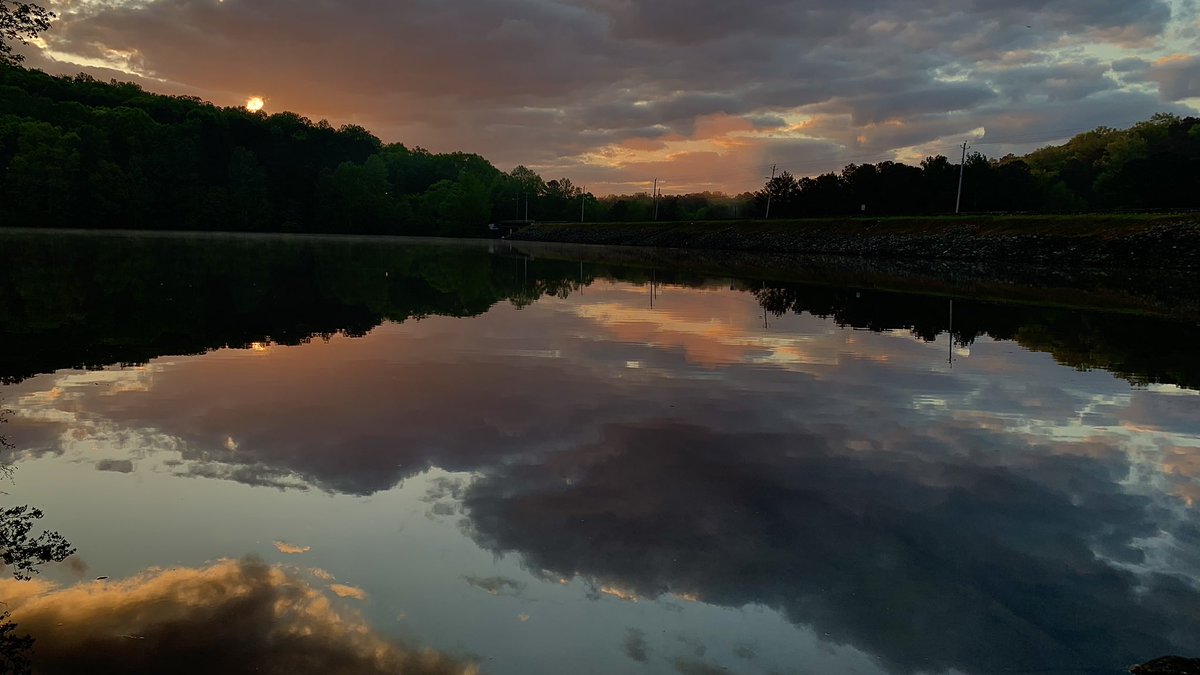 Sunrise Stone Mountain Lake