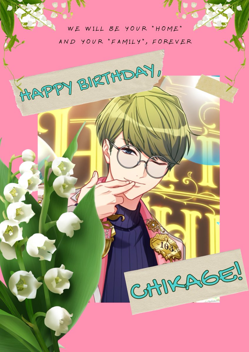 [APRIL BIRTHDAY]
[to <a href="/sonochikausa/">Utsuki Chikage</a> ]

Chikage-kun, happy birthday. This year too, let's eat some curry together with our family!