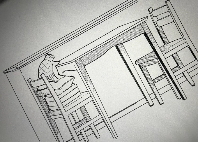 これは原稿の息抜きにらくがきまんがかこ〜として小一時間を溶かしたダイニング