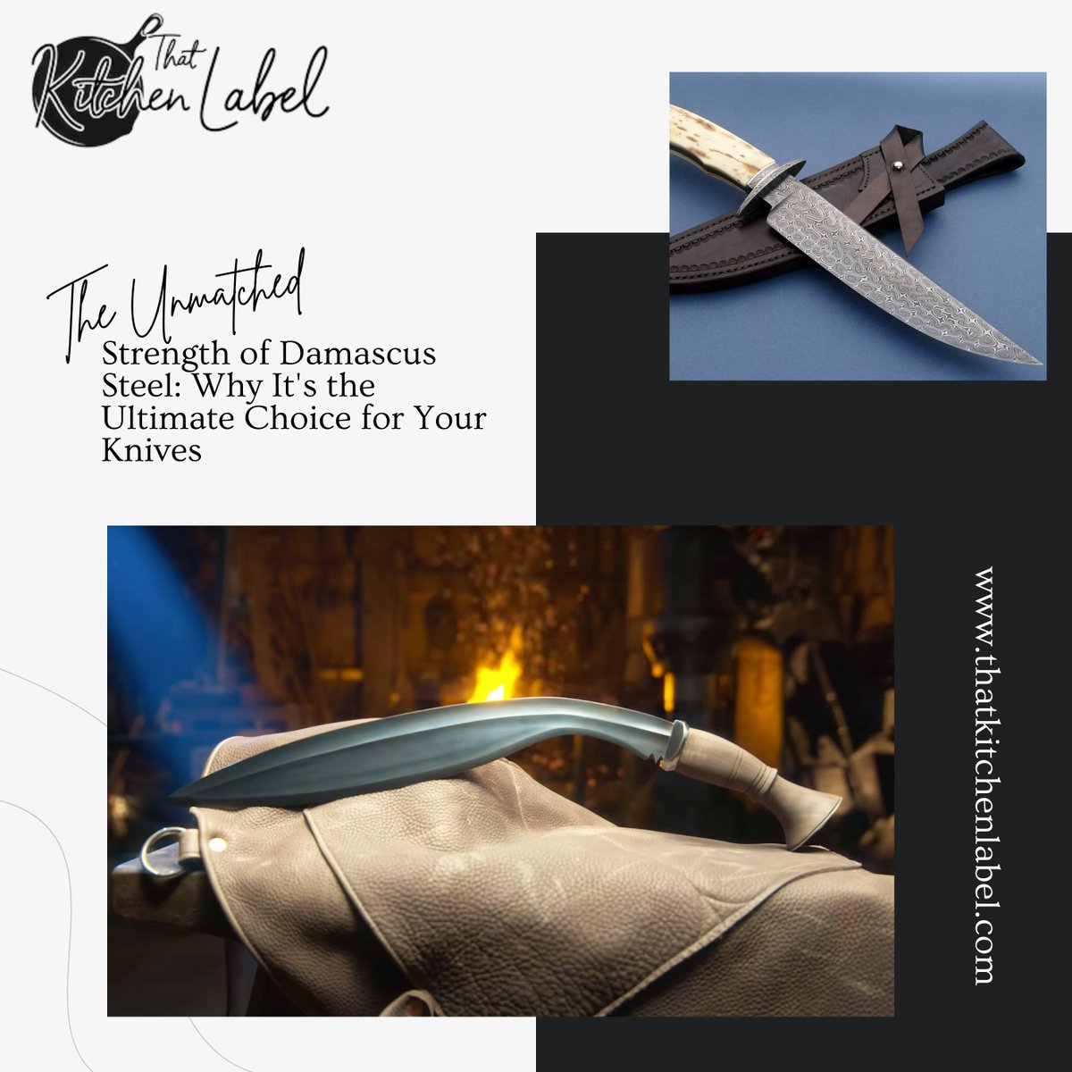 JayClosel's tweet image. Damascus steel is strong and durable with flexible blades and unique patterns from layered and welded construction. Rust-resistant and a smart investment.

#DamascusSteel #HighQualityKnives #StrengthAndDurability #SwirlsAndPatterns #ResistanceToCorrosion #PieceOfArt #HeavyUse