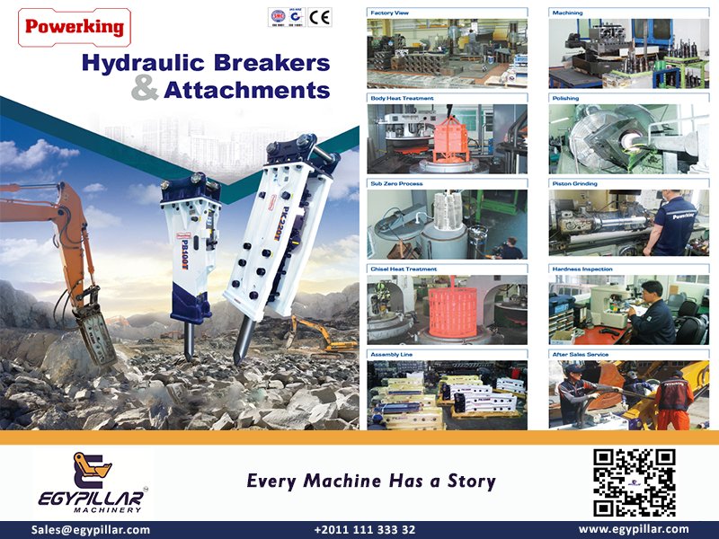 Egypillar's tweet photo. Korean PowerKing Breakers are Available from 10 Ton up to 55 Ton For all excavators brands
Our Breakers are characterized by their Low Vibration & Reduced Noise
https://t.co/w8fGYY1o6o
#Egypillar #Machinery #Breakers #powerking #Egypt #شواكيش
#معدات_ثقيلة #مصر https://t.co/N5a4T8vHBY