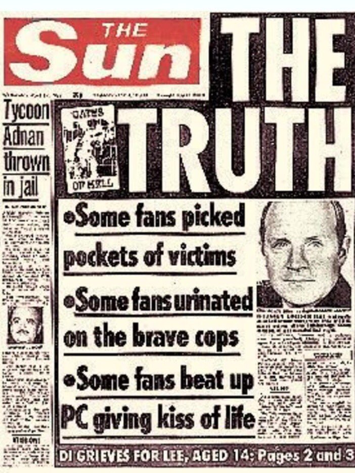 On the anniversary of Hillsborough don’t forget what the knuckle dragging, spiteful, immoral, cowardly, bastard, gutter dwelling scum journalists working at this cunt of a paper, said about the victims. There are two things you must never do, vote Conservative and buy The Sun.