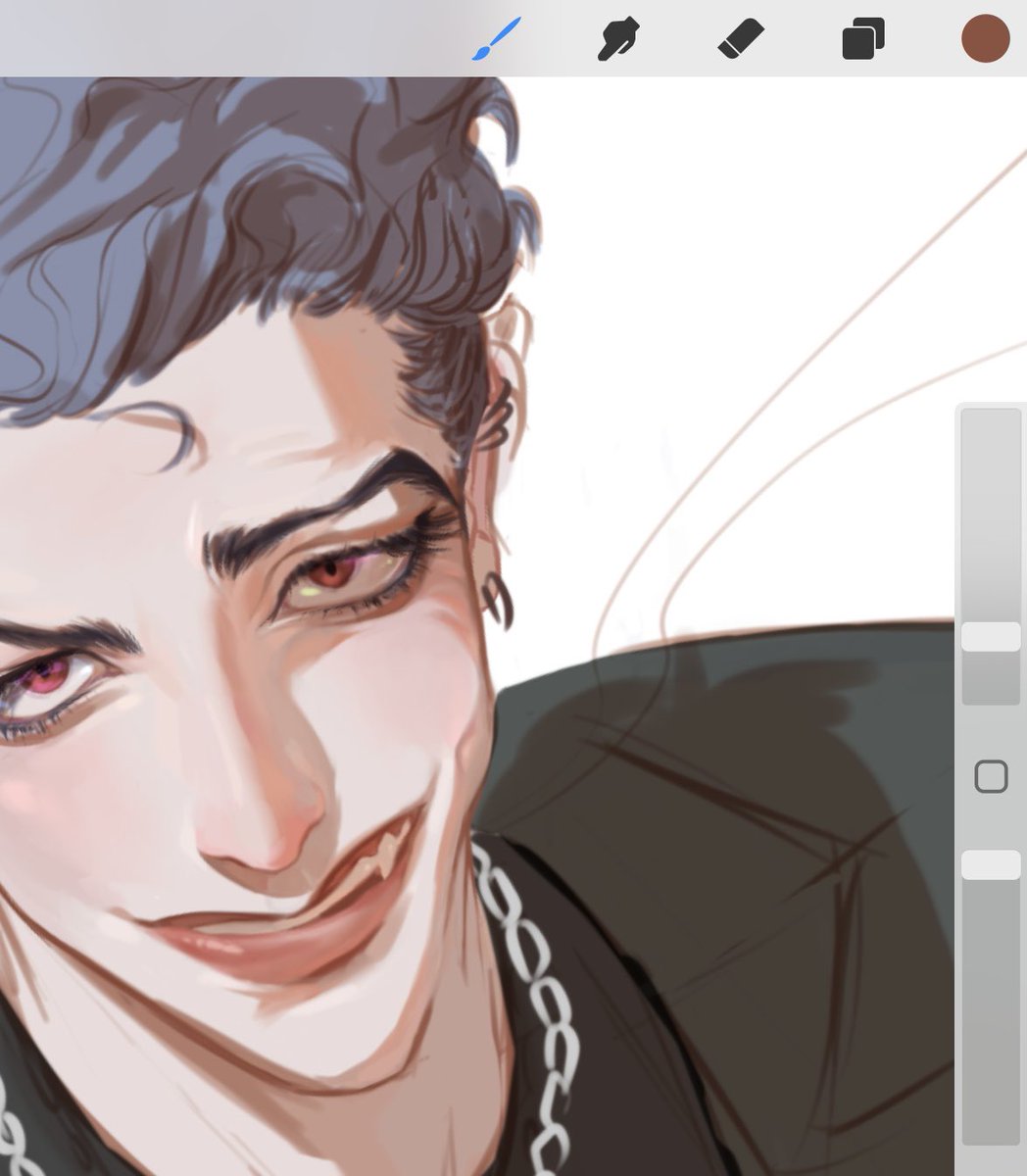 wip 톰 보조개😏 under eye folds