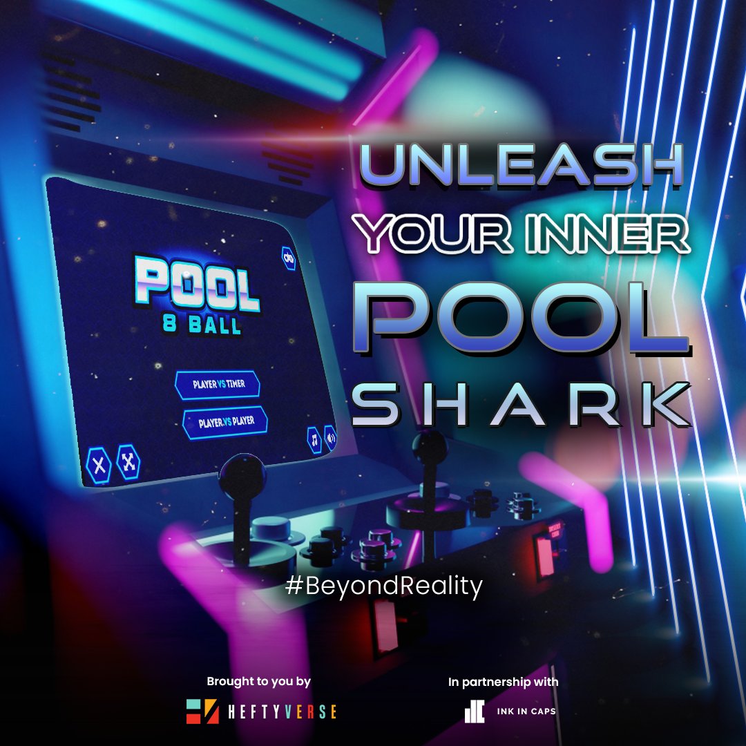 Heftyverse's tweet photo. Dive into #HeftyVerse and make a splash with our pool game 🏊‍♂️🌊 Rack 'em up and show off your skills in the #virtualworld! 💥

Click on this link to experience HeftyVerse - https://t.co/IxXhUH4L6X 🚀

#VirtualPool #gamingcommunity #virtualreality https://t.co/0MTR6Xawoc