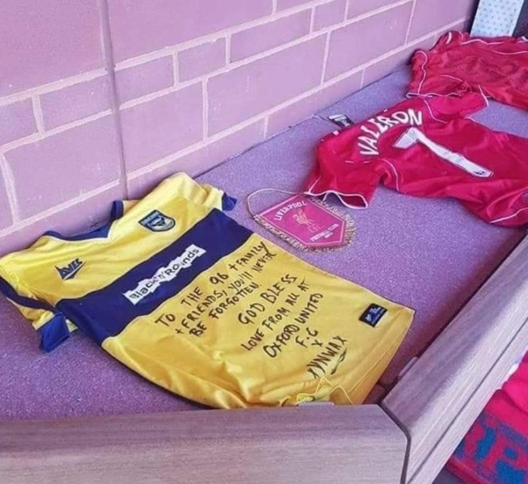 Love to our Liverpool FC brothers and sisters today. Like my football shirt, my heart will always belong at your football club and the city of Liverpool on this date. Never forget, never forgive. #JFT97 #oufc #lfc #footballfamily