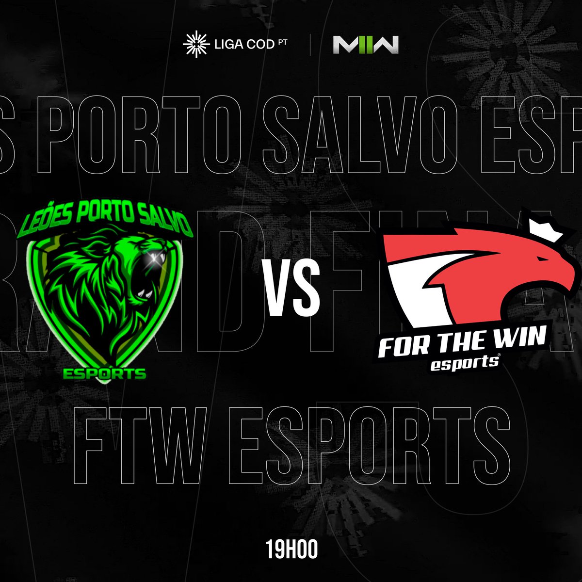 GRAND FINALE | 19H00

Hoje às 19h00 teremos os <a href="/leoesps_esports/">Leões Porto Salvo Esports</a> contra a <a href="/ftwesports/">FTW | For The Win Esports</a> na Grand Finale da Liga CoD PT SZN02.

A não perder, no local do costume!

🕖19h00
🎙️<a href="/JonBravoPT/">João Correia</a> e <a href="/maneljmadeira/">Manuel Madeira</a> 
🎥twitch.ligacod.pt