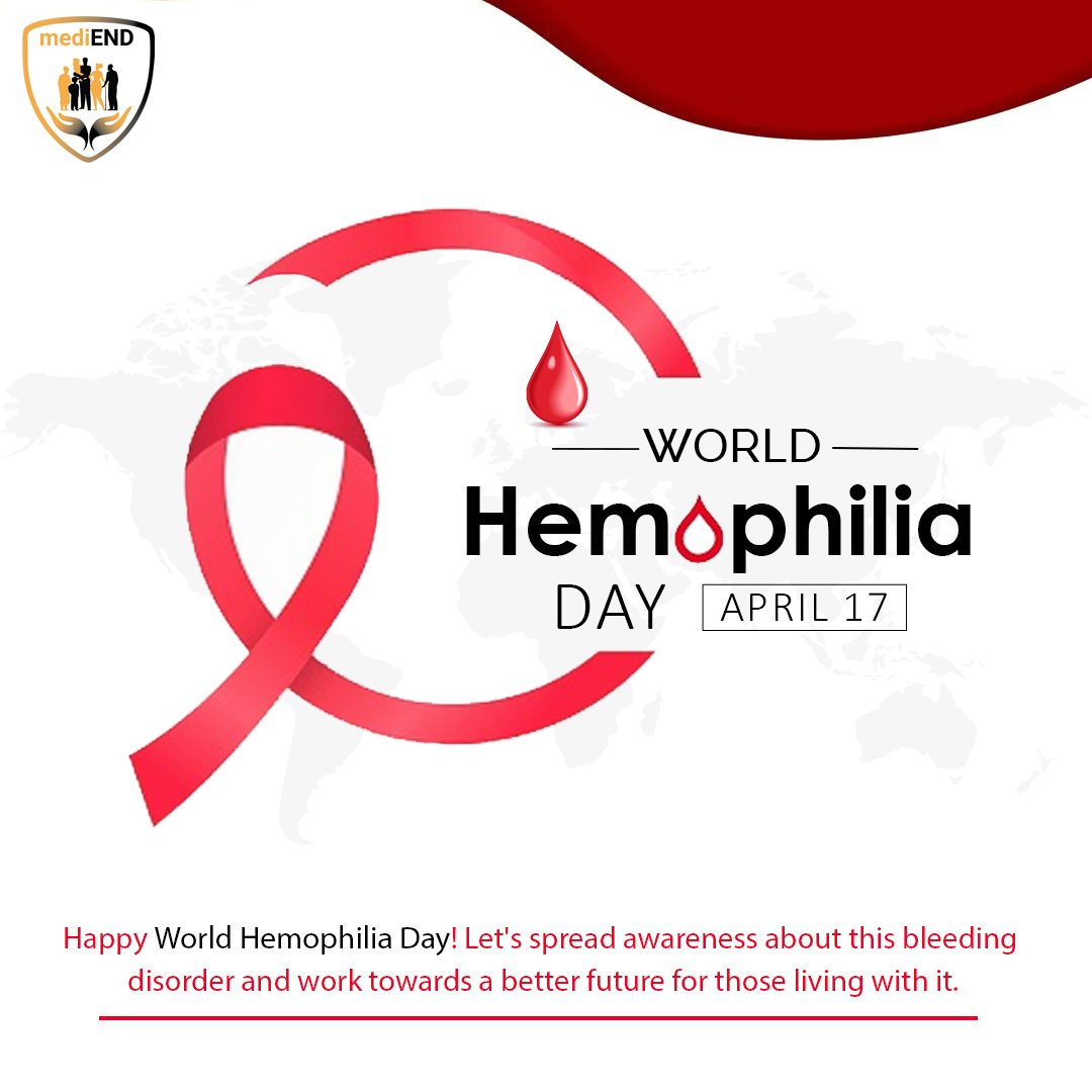 Happy #WorldHemophiliaDay! Let's spread #awareness about this #bleedingdisorder and work towards a better future for those living with it.
Visit:-mediend.com
.
.
.
.
#Health #mediend #healthcare #functionalmedicine #funcationmedi #hemophilia  #HemophiliaDay #healthy