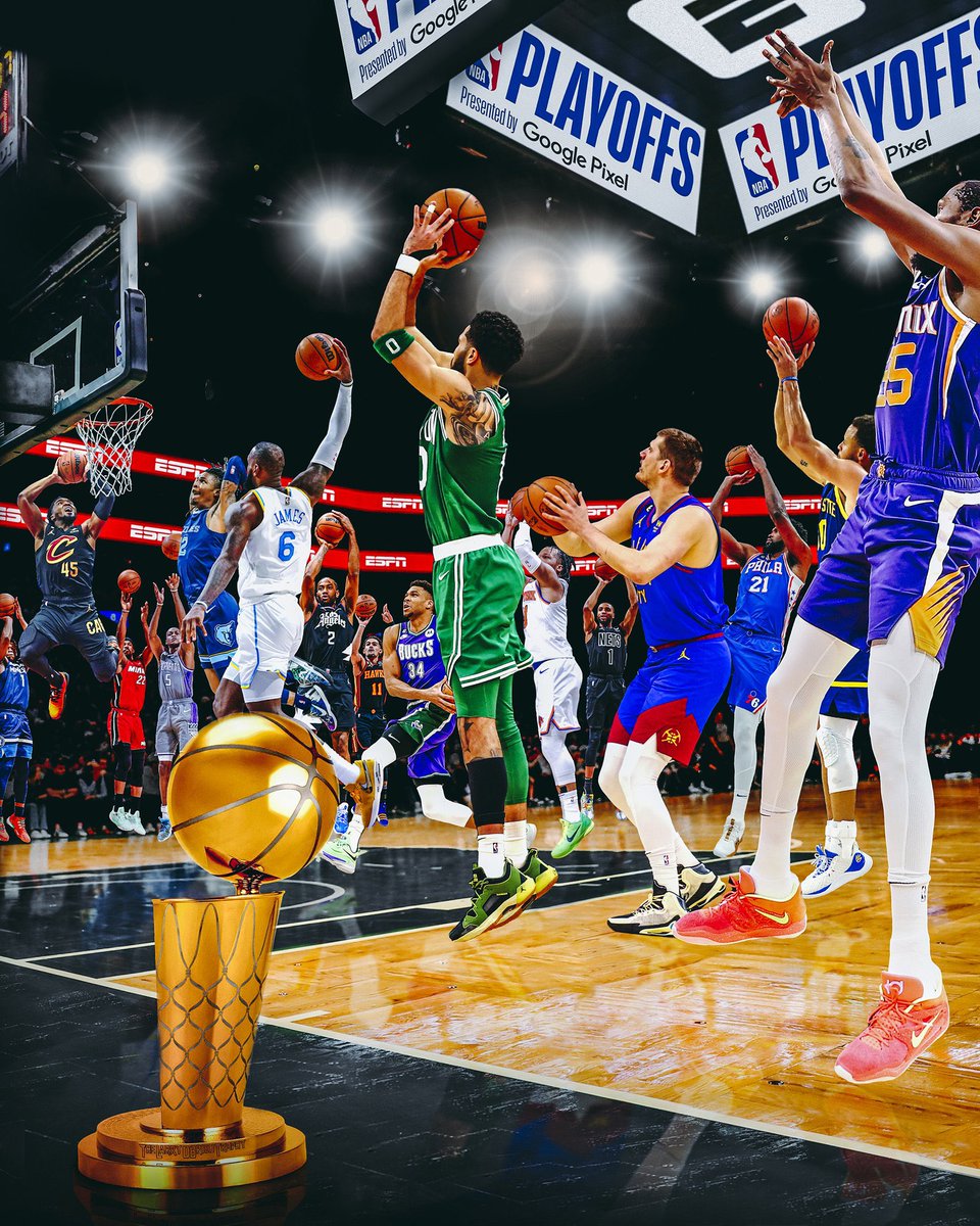 PasionBasketNBA's tweet photo. Hoy comienza una de las mejores épocas del año

Hoy comienza el verdadero espectáculo

Hoy comienzan los Play Offs de la NBA

A disfrutar todos 🍿 https://t.co/bSR3fKFril