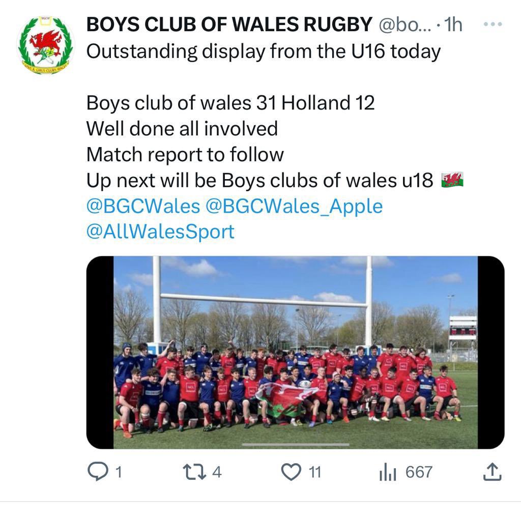 Congratulations to <a href="/BargRFCBlueBull/">Bargoed RFC16s 🐃</a> Captain Cody Rees💪🏽