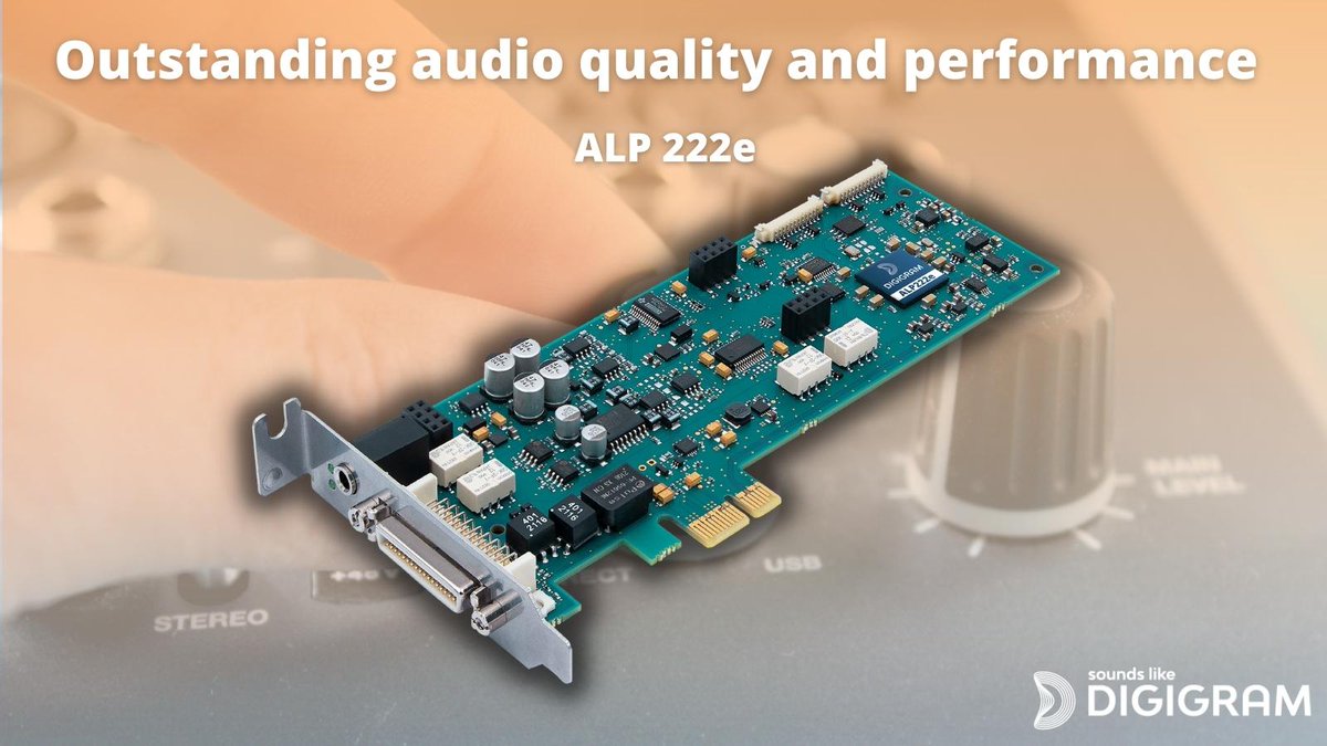 digigram's tweet photo. Your favorite, trusted PCX and VX cards essentials still fuel the new Digigram ALP-X range. Meet the ALP222e designed for operating in continuous 24/7/365 use-environments.
👉 https://t.co/OIjONL3Cka
#Digigram #SoundCards https://t.co/8hOAocgSQ3