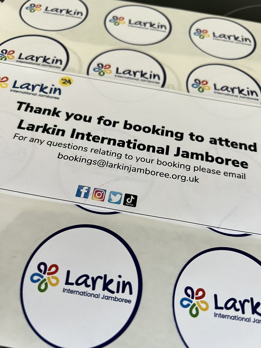 Our Scouts have booked to go to International @LarkinJamboree 2024 at @DuncombePark