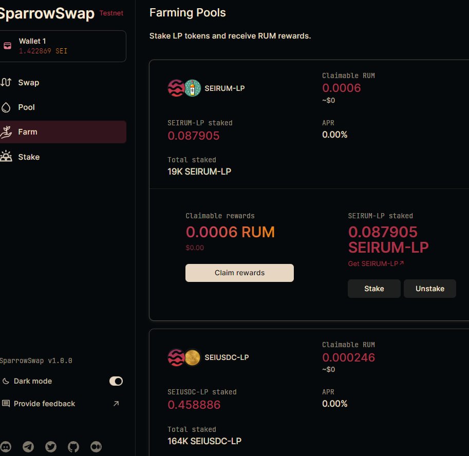 kanaperenko's tweet photo. @sparrowswapxyz
#SparrowswapAhoy 
The testnet was fun and with no errors https://t.co/U88cTdnvQk