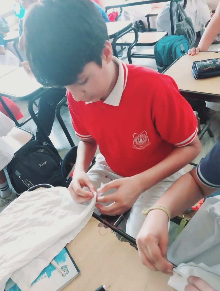 Students of grade 7C having first lecture of embroidery very excited boys &amp; girls learning with full dedication found the lecture intresting.<a href="/pkdhillon08/">ParamjeetKaurDhillon</a> <a href="/charuchhabra2/">Dr. Charu Chhabra</a> <a href="/JyotiBh28005578/">Jyoti Bhardwaj</a> <a href="/shardapullabha2/">sharda pullabhatla</a> <a href="/meenaks09023755/">meenakshi sharma</a> <a href="/NidhiTh43971395/">Nidhi Thakur</a> <a href="/satindersstbtl/">satinder kaur Rai</a>