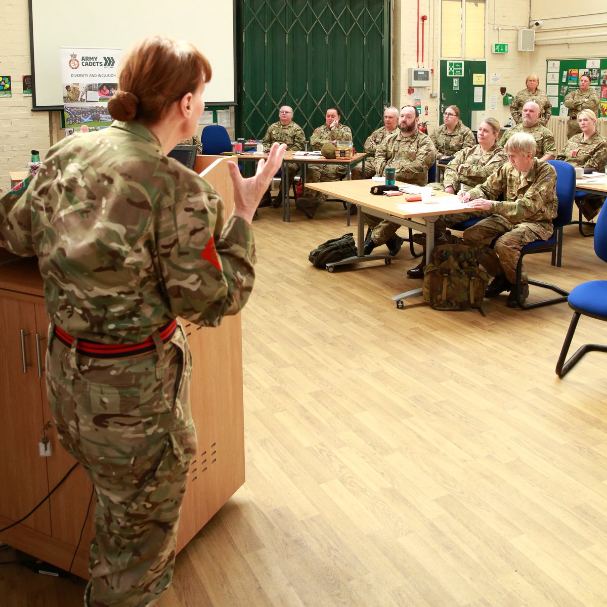 LancsArmyCadets's tweet photo. Excellent weekend on the diversity and inclusion course.  CFAV's from around the Country have come to Lancashire ACF H.Q, learning about leadership, inclusion and being your authentic self.

#armycadetsuk #goingfurther #cadetforce #northwestrfca https://t.co/AilY0hQ2XE