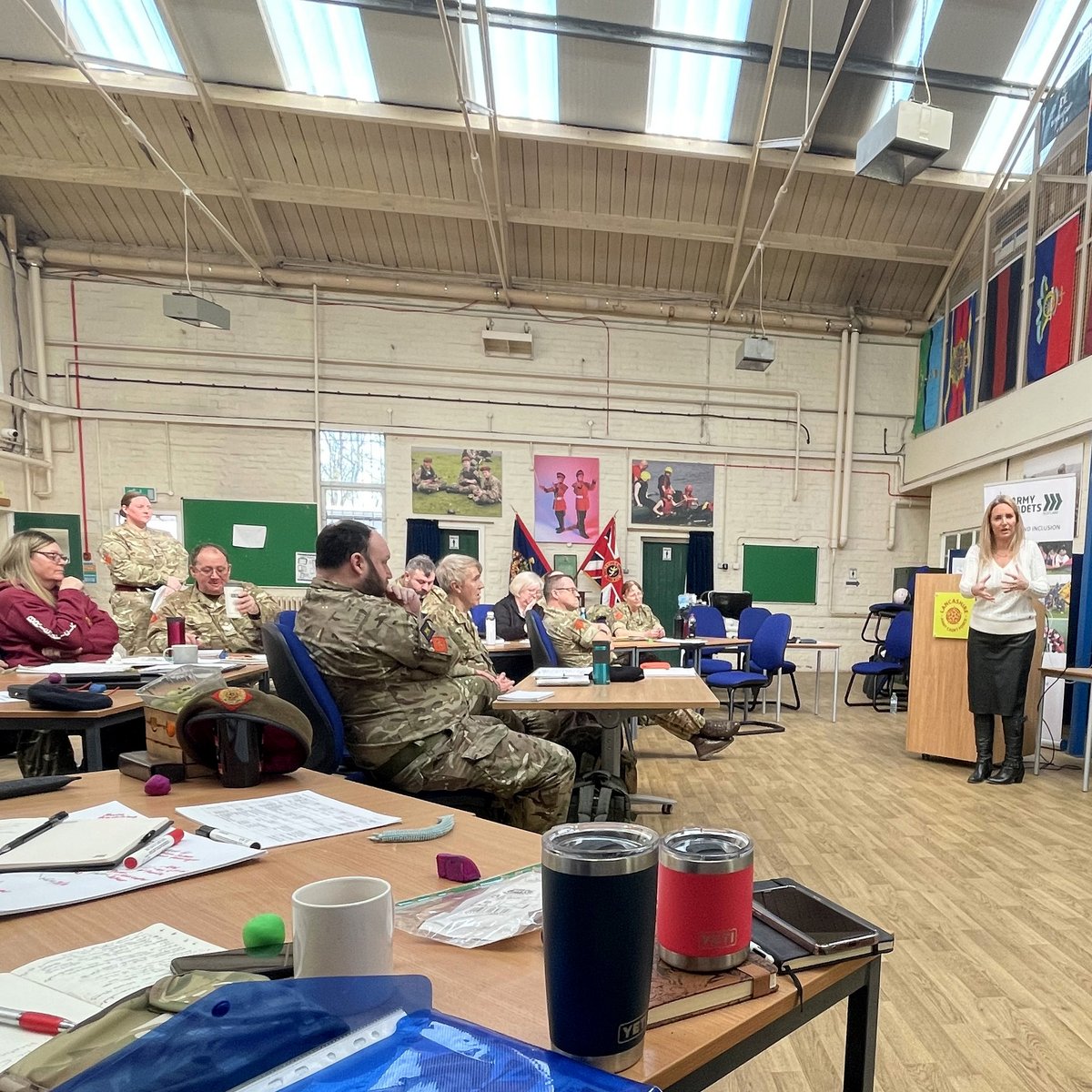 LancsArmyCadets's tweet photo. Excellent weekend on the diversity and inclusion course.  CFAV's from around the Country have come to Lancashire ACF H.Q, learning about leadership, inclusion and being your authentic self.

#armycadetsuk #goingfurther #cadetforce #northwestrfca https://t.co/AilY0hQ2XE