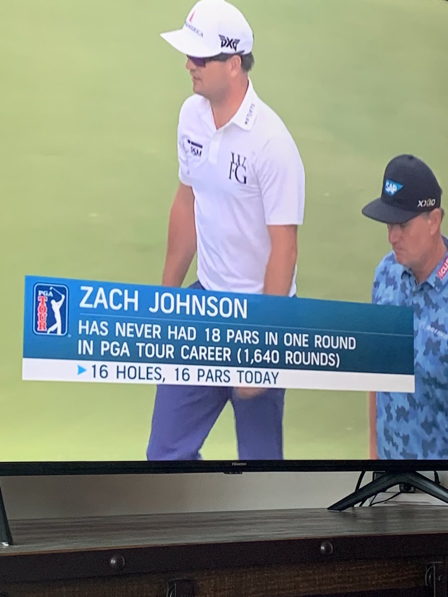 What an great stat and he did make 2 pars after this ! All pars !!