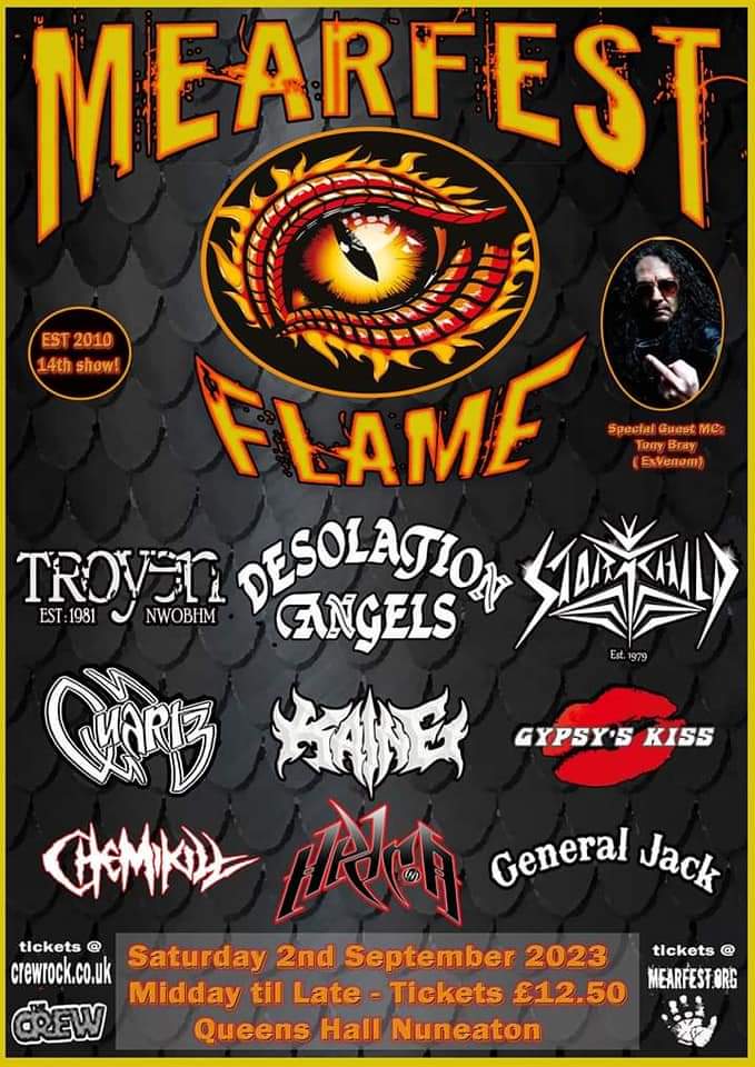 Tickets out now! Purchase at mearfest.org #Nuneaton #UKFestival #FestivalUK #musicfestival #dayfestival #rockmusic #metalmusic #Mearfest #MearfestFlame