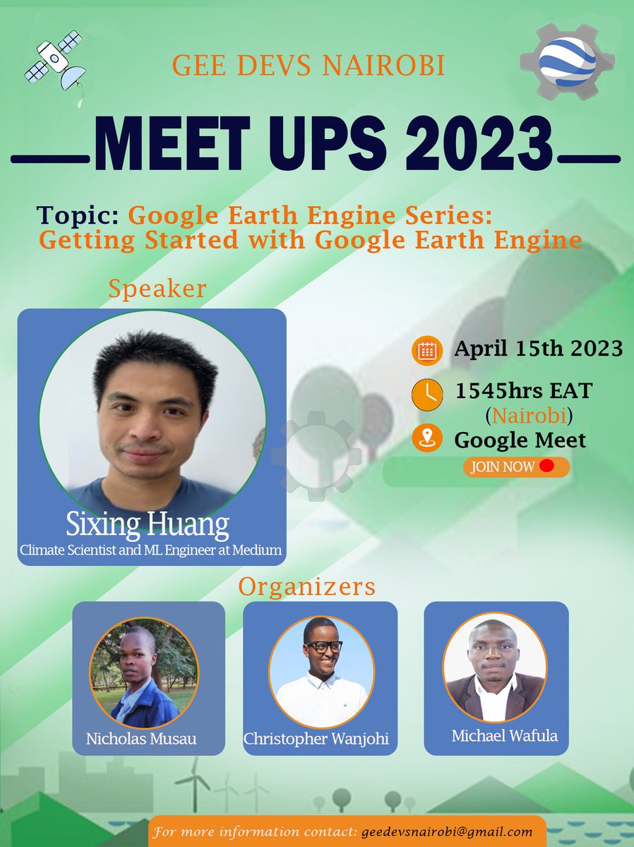 IamWanjohichris's tweet photo. Starting in 45 minutes:
Link:https://t.co/SyJI94VMQE
#climateengine @EarthOutreach @GeeDevs https://t.co/bIoFSd5KkG