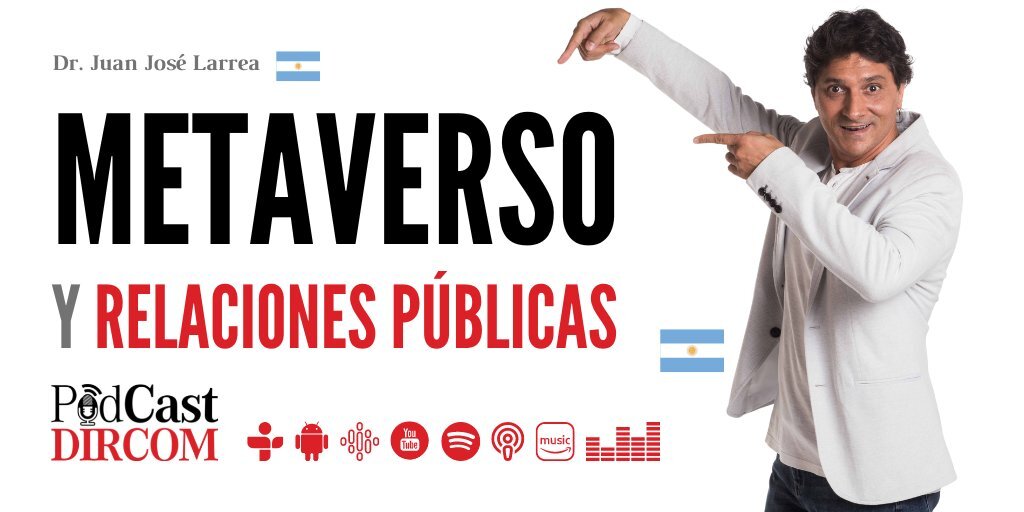 Metaverso y Relaciones Públicas es el título de la clase que explica en detalle todo sobre qué es el #Metaverso, y cómo hacer #RelacionesPúblicas en un mundo 3D.

La clase está grabada y publicada en las principales plataformas.

👉🏻 juanjoselarrea.com/metaverso-y-re…

#dircom