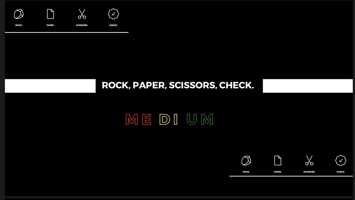 Rock, Paper, Scissors, Check tweet media