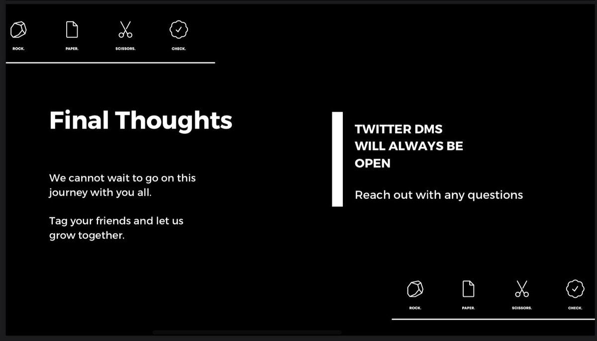 Rock, Paper, Scissors, Check tweet media