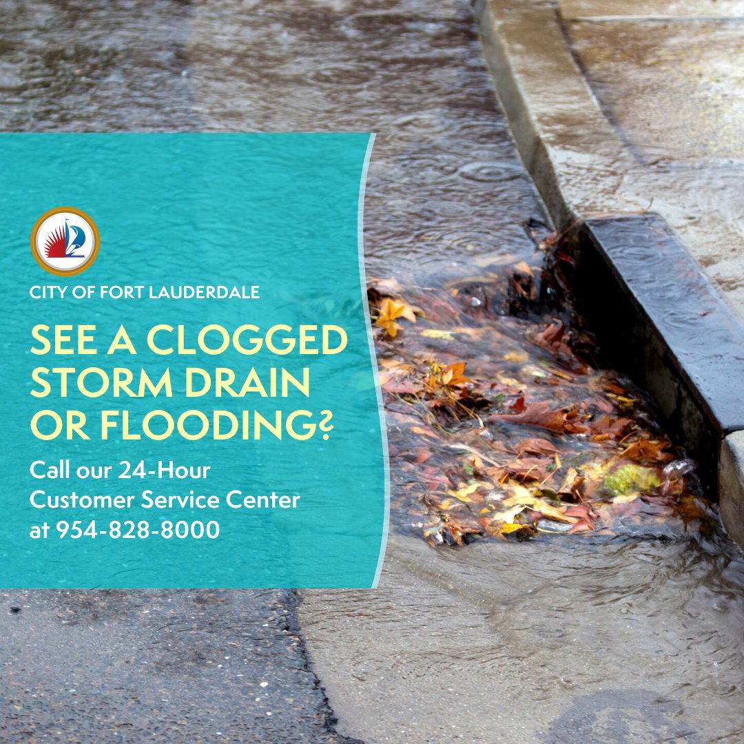 BD on Twitter "RT FTLCityNews See a clogged storm drain or an